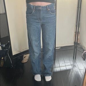 Garage Blue Straight Leg Women's Jeans